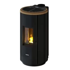 Freepoint Pelletofen Chrome 7 Stahl Dark Gold 2,5-7 KW EEK: A+