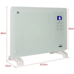 El Fuego Glaskonvektor 1500 W Weiß -Hausheizung Geschäft 109953 2240 4