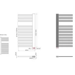 Schulte ExpressPlus Design-Heizkörper Bologna 690 W Alpinweiß Version Rechts -Hausheizung Geschäft 110490 4081 4