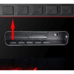 El Fuego Elektrokamin Bern 100 LED-Ambientelicht 900 - 1800 W -Hausheizung Geschäft 1139021 2240 AY6391 6