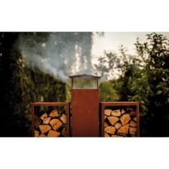 Ferrum Art Design Kaminofen Twin 1-0518 Rostbraun -Hausheizung Geschäft 1182757 3464 Kaminofen 4