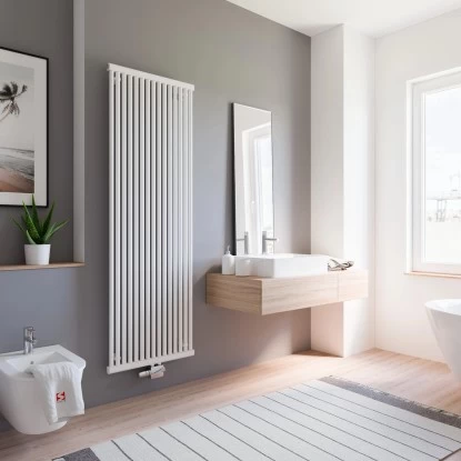 Schulte Design-Heizkörper Kiel Mit Mittenanschluss 1.186 W Pearl-Weiß 2 Schulte Design-Heizkörper Kiel Mit Mittenanschluss 1.186 W Pearl-Weiß – Bild 2