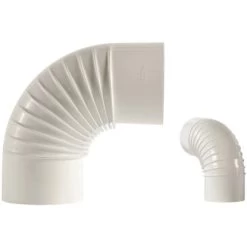 Bertrams Rippenbogen 90° Starr Ohne Putztür Emailliert Ø 110 Mm Weiß
