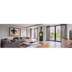 Kleining Kaminofen Lugano Schwarz Lackiert 6 KW EEK: A+ -Hausheizung Geschäft 1 1099 1008 LuganoMilieu 2