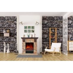 EL Fuego Elektrokamin Kitzbühel Stein Mit Heizung 1,8 KW 21 EL Fuego Elektrokamin Kitzbühel Stein Mit Heizung 1,8 KW -Hausheizung Geschäft 1 2240 AY0684 Milieufoto 1