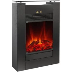 EL Fuego Elektrokamin Tessin Schwarz Mit Heizung Dimmbar 1,8 KW -Hausheizung Geschäft 2240 AY0627 Detailfoto 10