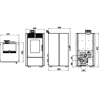 Rowi Pelletofen Modesto Schwarz-Braun 6 KW EEK: A+ 5 Rowi Pelletofen Modesto Schwarz-Braun 6 KW EEK: A+ – Bild 5