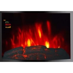 EL Fuego Elektrowandkamin Aarau Oval Schwarz 1,8 KW 18 EL Fuego Elektrowandkamin Aarau Oval Schwarz 1,8 KW -Hausheizung Geschäft 2 2240 AY0628 Detailfoto 8