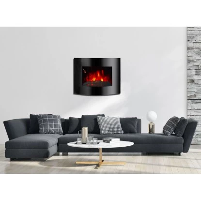EL Fuego Elektrowandkamin Aarau Oval Schwarz 1,8 KW 12 EL Fuego Elektrowandkamin Aarau Oval Schwarz 1,8 KW – Bild 12