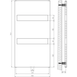 Schulte ExpressPlus Design-Heizkörper Turin Anschl. Unten HxB 114,3x60,5cm 449W 6 Schulte ExpressPlus Design-Heizkörper Turin Anschl. Unten HxB 114,3x60,5cm 449W -Hausheizung Geschäft 32020 2053 4060991036422 6