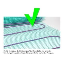 Perobe Elektrische Fußbodentemperierung 230 Volt Heizmatte 2 M² -Hausheizung Geschäft 342446 6945 02