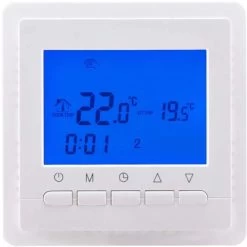 Perobe Temperaturregler Digital Für Elektrische Fußbodenheizungen -Hausheizung Geschäft 3434 ReglermitUhrDigital 1