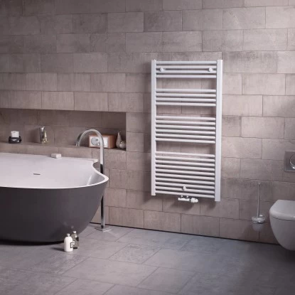 Ximax Badheizkörper Alpha Mittenanschluss 1121 Mm X 600 Mm Weiß 613 Watt 2 Ximax Badheizkörper Alpha Mittenanschluss 1121 Mm X 600 Mm Weiß 613 Watt – Bild 2