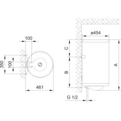 Gorenje Warmwasserspeicher TGR50ND 50 Liter -Hausheizung Geschäft 3838942023934 4384 2