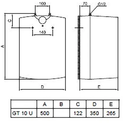 Gorenje Untertisch - Warmwasserspeicher GT10UND 10 Liter 3 Gorenje Untertisch - Warmwasserspeicher GT10UND 10 Liter – Bild 3