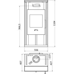 Wamsler Kaminofen Yuna Sandstein-Verkleidung Schwarz 6 KW EEK: A 11 Wamsler Kaminofen Yuna Sandstein-Verkleidung Schwarz 6 KW EEK: A -Hausheizung Geschäft 3939188 4432 9