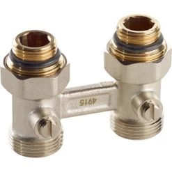 Anschlussarmatur Für Ventilheizkörper Durchgangsform 21 Mm (G 1/2") X 24,1 Mm (G