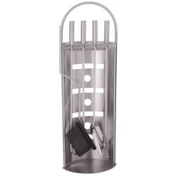 Kaminbesteck Edelstahl Matt 4-teilig