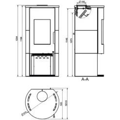 Wamsler Kaminofen Vitus Keramik Schwarz 7 KW EEK: A+ 11 Wamsler Kaminofen Vitus Keramik Schwarz 7 KW EEK: A+ -Hausheizung Geschäft 4047585 4432 9