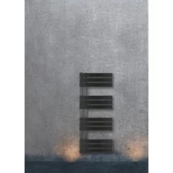 Badheizkörper Limburg 486W Schwarz 120x50 Cm -Hausheizung Geschäft 4048121195812 A01 260321 L