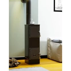 Werkstattofen Toba 2.0 (UNI 1000) Stahl Schwarz 6 KW EEK: A+ -Hausheizung Geschäft 4048126095445 A01 271022 L