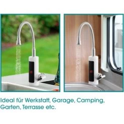 Easymaxx Warm Und Kaltwasserarmatur Mit Integriertem Durchlauferhitzer 3600 W -Hausheizung Geschäft 4052926017378 4257 12 AI