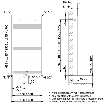 Schulte Design-Heizkoerper Turbo Mit 849 W Leistung In Alpinweiss, 1695x600mm 1 Schulte Design-Heizkoerper Turbo Mit 849 W Leistung In Alpinweiss, 1695x600mm