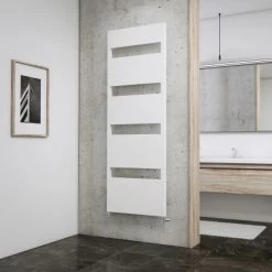 Schulte Design-Heizkörper Turin Alpinweiß 600 W HxB 170,3x50,5 Cm