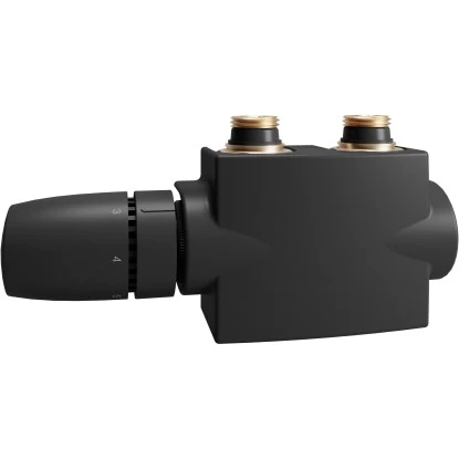 Schulte ExpressPlus Design-Thermostatkopf Mittenanschlussgarnitur Mattschwarz 1 Schulte ExpressPlus Design-Thermostatkopf Mittenanschlussgarnitur Mattschwarz