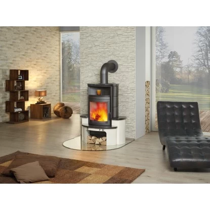 Hark Dauerbrand-Kaminofen Avenso Kacheln Schwarz 7 KW Mit Automatik EEK: A+ 3 Hark Dauerbrand-Kaminofen Avenso Kacheln Schwarz 7 KW Mit Automatik EEK: A+ – Bild 3