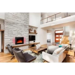 El Fuego Elektrokamin Aarau II Schwarz 900/2000 W -Hausheizung Geschäft 4250373262819 2240 AB 20