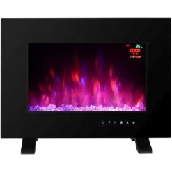 El Fuego Elektrokamin Aarau II Schwarz 900/2000 W -Hausheizung Geschäft 4250373262819 2240 S 12