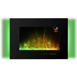 El Fuego Elektrokamin Aarau II Schwarz 900/2000 W -Hausheizung Geschäft 4250373262819 2240 S 15