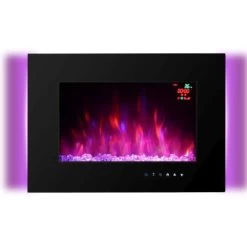 El Fuego Elektrokamin Aarau II Schwarz 900/2000 W -Hausheizung Geschäft 4250373262819 2240 S 17