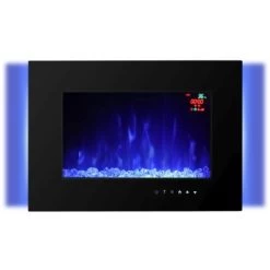 El Fuego Elektrokamin Aarau II Schwarz 900/2000 W -Hausheizung Geschäft 4250373262819 2240 S 19