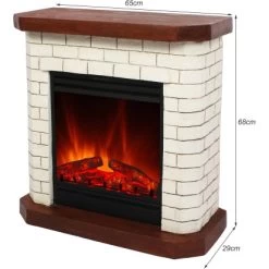 EL Fuego Elektrokamin Kiel Weiß 1,5 KW -Hausheizung Geschäft 4416145 2240 AY6212 3