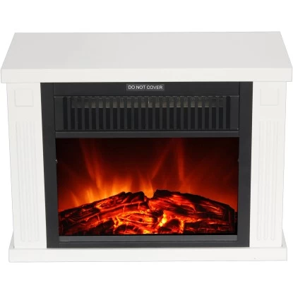 EL Fuego Elektrokamin Brügge Weiß 1,2 KW 2 EL Fuego Elektrokamin Brügge Weiß 1,2 KW – Bild 2