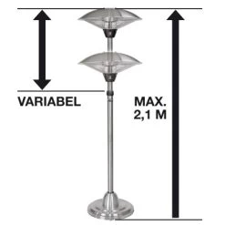 Einhell Halogenheizer NHH 2100 -Hausheizung Geschäft 453091 2171 04