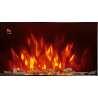 EL Fuego Elektrokamin Zürich Schwarz LED-Beleuchtung Dimmbar 2 KW 6 EL Fuego Elektrokamin Zürich Schwarz LED-Beleuchtung Dimmbar 2 KW – Bild 6