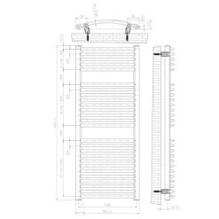 Schulte Design-Heizkörper München Rund Mit Anschluss Von Unten 645 W Anthrazit -Hausheizung Geschäft 531810 2053 H351215057 2