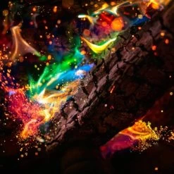 Verschiedenfarige Feuerfarbe -Hausheizung Geschäft 568668 2137 8