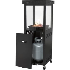 Gaskamin Ridera 6,5 KW Mit Panoramaglas Und Lava-Deko-Steinen -Hausheizung Geschäft 6602964 A02 090720 L RET01