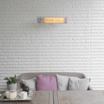 Vasner Infrarot-Heizstrahler Appino 20 Aluminium 2.000 W Silber 2 Vasner Infrarot-Heizstrahler Appino 20 Aluminium 2.000 W Silber – Bild 2