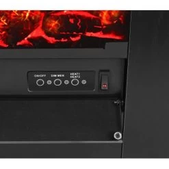 EL Fuego Elektrokamin Tessin Schwarz Mit Heizung Dimmbar 1,8 KW -Hausheizung Geschäft 6 2240 AY0627 Detailfoto 2
