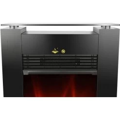 EL Fuego Elektrokamin Tessin Schwarz Mit Heizung Dimmbar 1,8 KW -Hausheizung Geschäft 6 2240 AY0627 Detailfoto 4