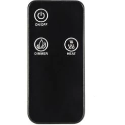 EL Fuego Elektrokamin Tessin Schwarz Mit Heizung Dimmbar 1,8 KW -Hausheizung Geschäft 6 2240 AY0627 Detailfoto 5