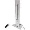 Vasner Infrarot-Standheizstrahler HeatTower 2500 W Mit Fernbedienung Silber