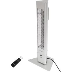 Vasner Infrarot-Standheizstrahler HeatTower 2500 W Mit Fernbedienung Silber