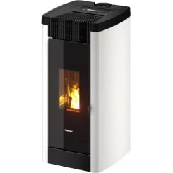 FreePoint Pelletofen Steel 9 Stahl Weiß 2,5 KW - 8,5 KW EEK: A+