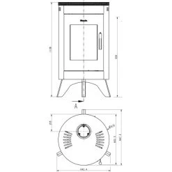 Wamsler Kaminofen City Rot 7 KW EEK: A+ 6 Wamsler Kaminofen City Rot 7 KW EEK: A+ -Hausheizung Geschäft 8483976 4432 9